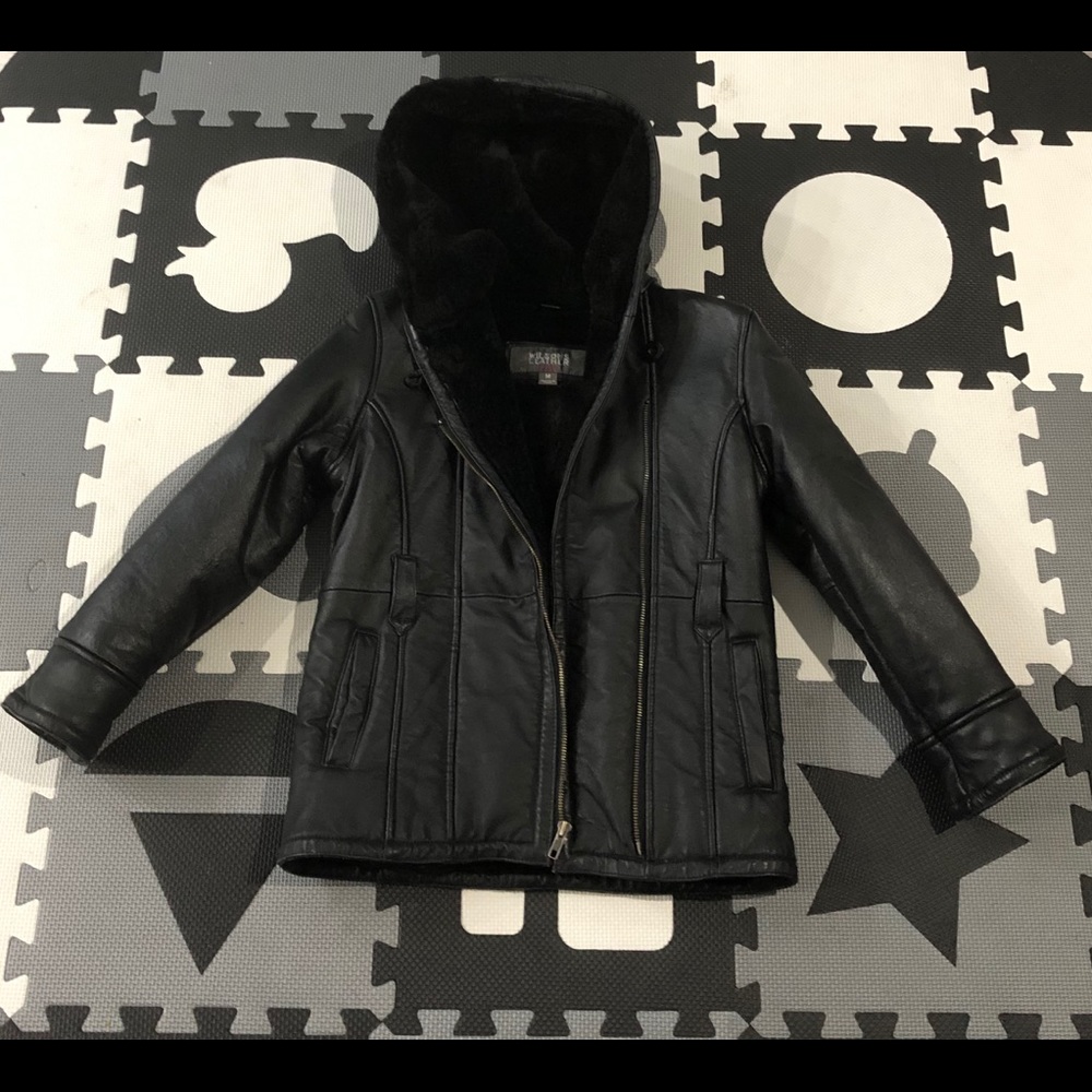 Wilson leather kids lined winter coat